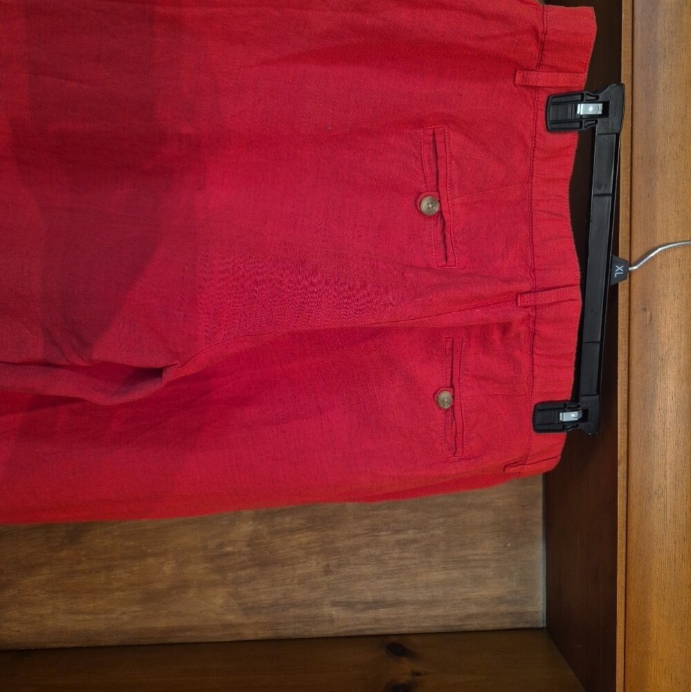 Burnt Orange Women’s Wide-Leg Pants, Linen, J Jill, Size 12 - Picture 3 of 7